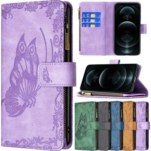 Luxury Leather X/XR Wallet Case For iPhone 12 Pro Max 11 Pro XS Max 7 8 Plus SE 2020 Mini Shockproof Card Slot Phone Cover Funda