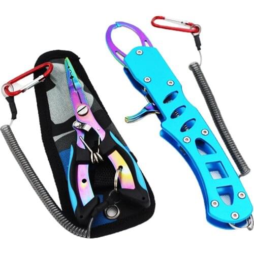 Fish Controller Lu Ya Tong Lu Ya Set Stainless Steel Fishing Control Hook Fish Aluminum Pliers Fishing Accessories Dropship