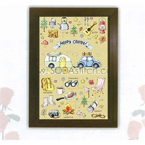 Cross Stich Set Chinese Cross Stitch Kit Embroidery Needlework Craft Packages Cotton Fabric Floss New Counted Cartoon G177