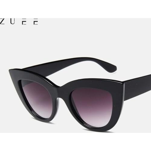 Cat Eye Fashion Sunglasses Women Vintage Luxury Brand Designer Black Glasses Sun Glasses For female UV400 Eyewear Shades