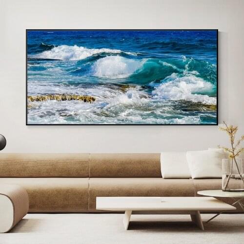 Modern Art Canvas Painting Seascape Poster Picture Landscape Posters and Prints Cuadros Wall Art Pictures For Living Room Decor