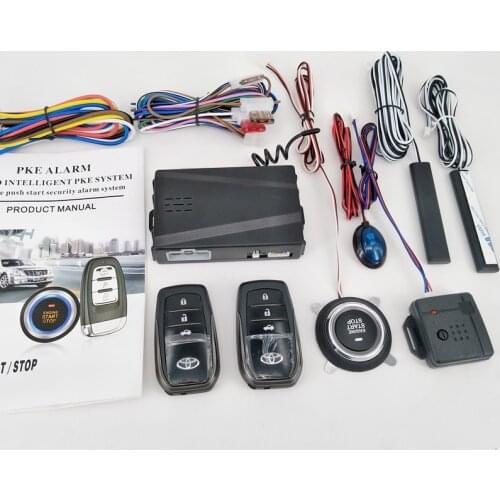 Universal Anti-theft System 12V Remote Start Remote Control Keyless Entry PKE One-Button Start System