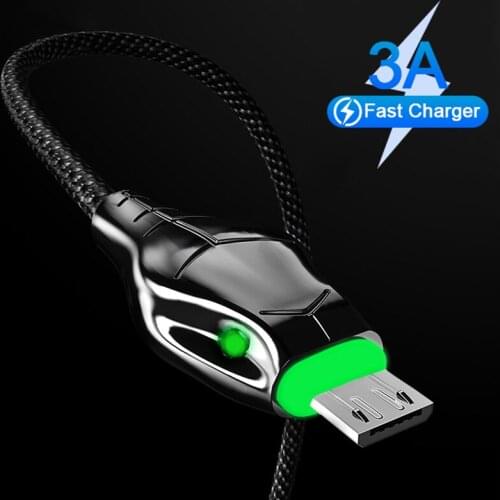 LED USB Type C Cable Fast Charging Universal Mobile Phone Data Cord For iPhone 12 11 Pro Max Xiaomi 11 Ultra Huawei P40 Mate 40E