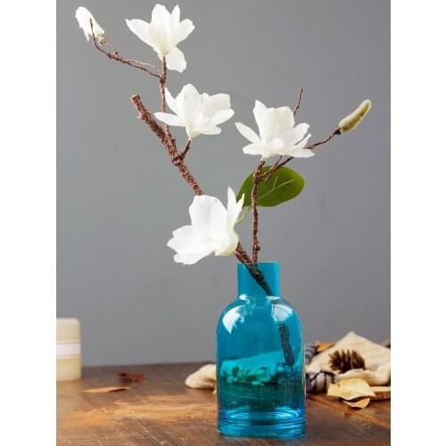 Modern Creative glass vase home hydroponic plant glass decoration accessories vases colorful glass Wedding Party Home Decoration