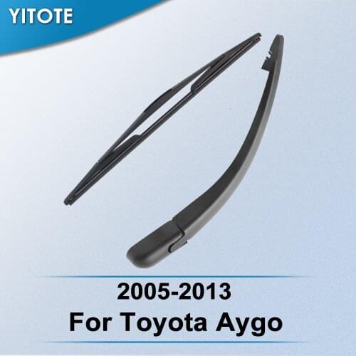 YITOTE Rear Wiper & Arm for Toyota Aygo 2005 2006 2007 2008 2009 2010 2011 2012 2013 2014