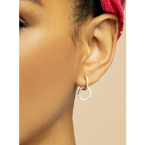 2019 New Za Resin Large Link Drop Earrings For Women Geometric Long Dangle Statement Earrings Fashion Party Jewelry Pendientes