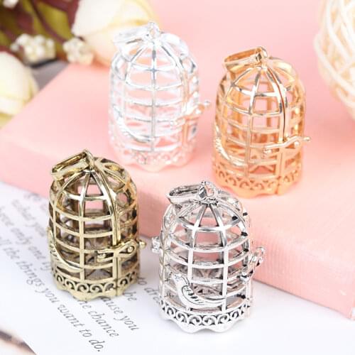 1:12 Dollhouse Miniature Furniture Metal Bird Cage for Dollhouse Decor Dollhouse Birdcage
