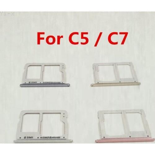 10pcs/lot Sim Card Tray Holder Slot For Samsung C5 C7 C5000 C7000