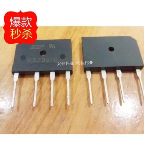 10PCS New KBJ3510 flat bridge rectifier bridge Bridge reactor 35A / 1000V original spot