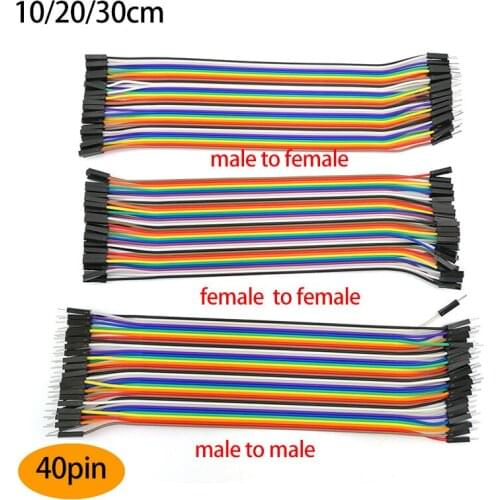 10CM 20CM 30CM 40 pin Jumper Line wire Male to Male Female to Male Female Jumper Wire eclectic Cable cord for DIY