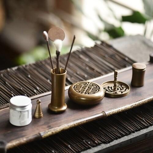 11-Pack Incense set collection Metal Brass Copper Coils incense Zinc Alloy Censer Thurible burner Coil Incense burner Incensory