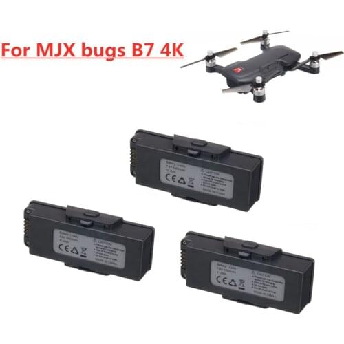 3pcs 7.6V 1500mAh Drone Battery for MJX bugs B7 4K Drone 7.6 V Lithium Battery For bugs 7