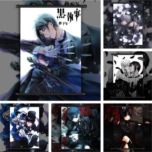 5D Diamond Painting Kuroshitsuji Full Drill Cross Stitch Kits Black Butler Cartoon Anime Rhinestone Mosaic Embroidery Home Decor