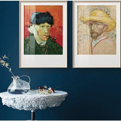Abstract Van Gogh Art Canvas Painting Portrait Poster And Prints Wall Art Picture Vintage Poster Decorative Modern Home Decor