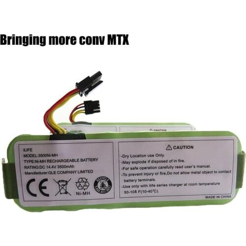 Battery for Kitfort KT504 Haier T322 T321 T320 T325/Panda X500 X580/Ecovacs Mirror CR120/Dibea X500 X580 Robotic Vacuum
