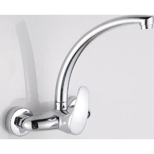 Free shipping Full copper kitchen sink faucet by solid brass water tap of single handle dual holder kitchen faucets