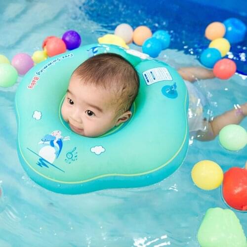 Baby Swiming Neck Ring Inflatable Pool Children Float Environmentally Friendly Soft Swimming Tube For 0-24 Month Kids Neck Ring