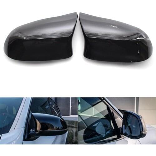 FOR 2014-2018 BMW F15 X5 & F16 X6 GLOSS BLACK CAR REPLACEMENT SIDE MIRROR COVER