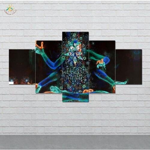 God of Ashurau Wall Art HD Prints Canvas Art Painting Modular Picture And Poster Canvas Painting Decoration Home 5 PIECES