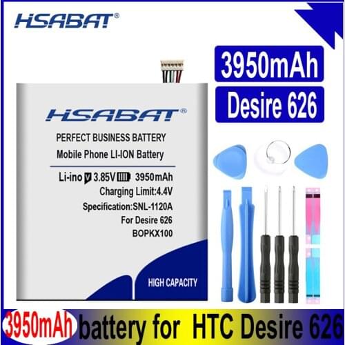 HSABAT 3950mAh B0PKX100 BOPKX100 Replacement Battery For HTC Desire 626 D626W D626T 626G 626S D262W D262D A32