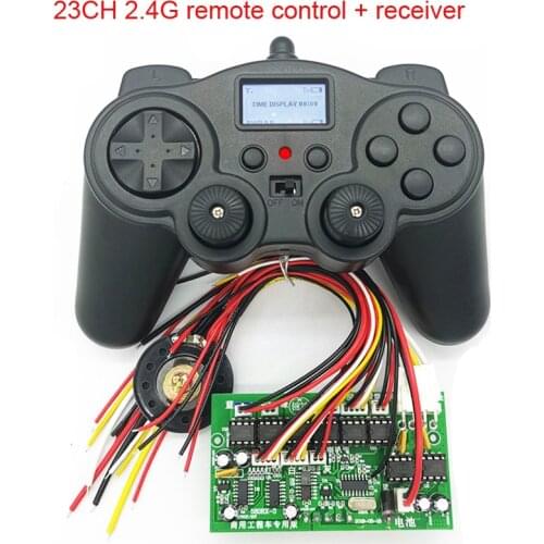 HS18-580 Model Toy Excavator 23CH 2.4G Remote Control 7.4V/12V Receiver Signal Booster With Proportional Speed Control Function