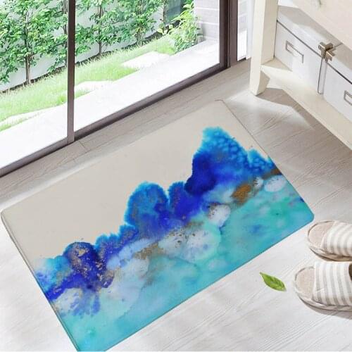 Watercolor Painting Floor Doormats Living Rooms Anti-slip Carpet for Home Balcony Bedroom Kitchen Bathroom Rug Entrance Door Mat