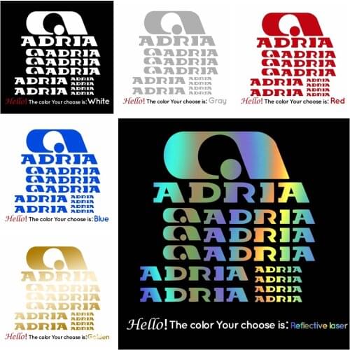Fashion Adria Car Accessories Exterior Car Decal Sticker Art Car Quotes Stickers Window Decor Rear Windshield