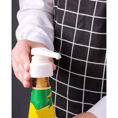 Syrup Bottle Press Nozzle Operated Head Home Manually Plastic Pressure Nozzle Push-type Artifact Kitchen Accessories