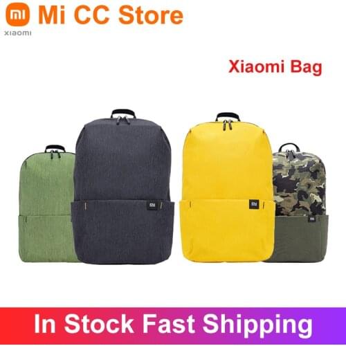 Original Xiaomi Backpack 10L Colorful Multi Scenario Application Comfortable Polyester Shoulders Mi Bag