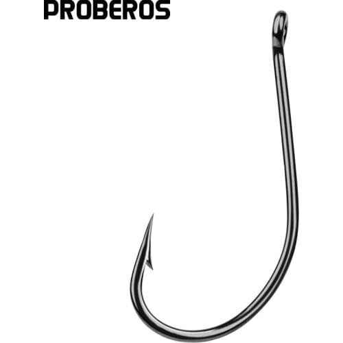 PROBEROS Fishing Hook 1024-4#-6/0#-Asia No15#-28# Maruseigo Hook Jig Big Hook Black Color Treble Hooks Lure Fishing