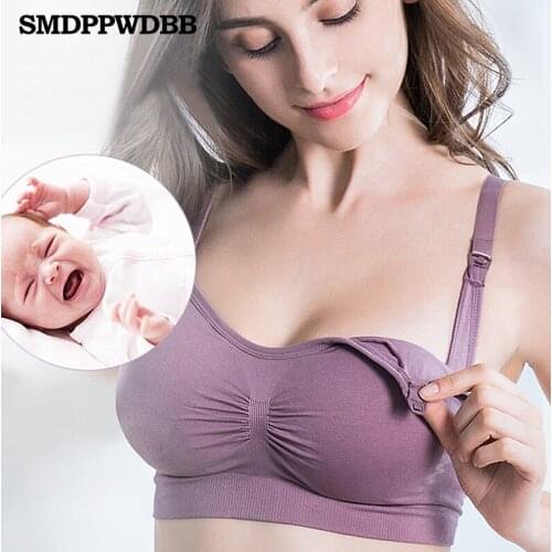 SMDPPWDBB Breast Feeding Bra Maternity Bra Nursing Bra Breastfeeding Bra Prevent Sagging for Pregnant Women Underwear Plus Size