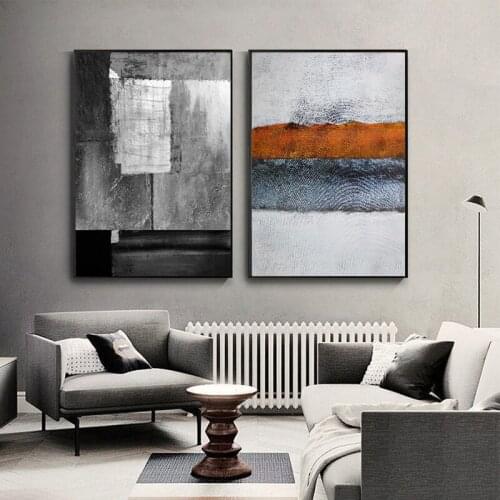 Modern Abstract Canvas Painting Luxury Nordic Poster And Mural Retro Wall Art Print Bedroom Decoration