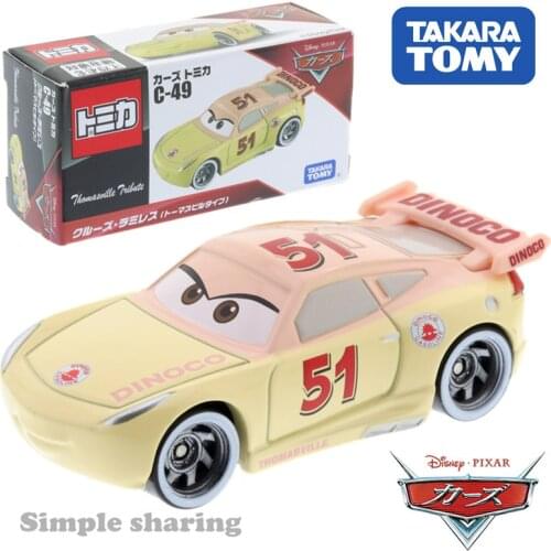 TAKARA TOMY Disney Cars Tomica C-49 Cruise Ramirez Thomasville Type Hot Pop Kids Toys Motor Vehicle Diecast Metal Model