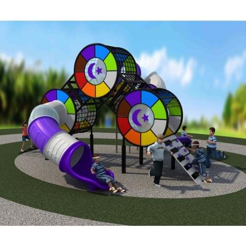 YLW 2020 amusement playground MUSIC theme kids combined slide entertainment park YLW-OUT200822