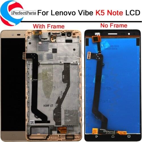 K5 note lcd For Lenovo Vibe K5 Note Display Touch Screen with Frame 5.5'' For Lenovo K5 Note Display A7020 LCD Replacement