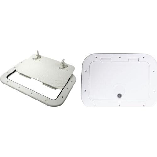 1 Pcs 425-315mm Boat Hatch ABS Marine Access/Deck Hatch & 1 Set Boat Inspection Hatch / Kayak / Yacht Accessories