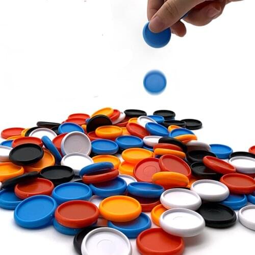 100PCS 38MM 32MM Solid Color Plastic Ring Buckle is Suitable For Mushroom Hole Notepad Book Disc Buckle Disc Loose-Leaf Buckle