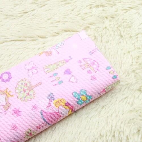 110CM Cartoon Lovely Girl Print 100% Cotton Fabric for Kids Clothes Sewing Quilting Needlework Material DIY Cloth