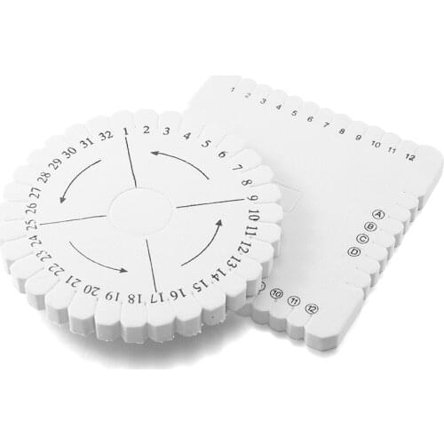 2pcs Round Square Kumihimo Beading Cord Disc/Disk Braiding Plate DIY Braided Rope Knot Handmade Craft DIY Jewelry Desgin Board