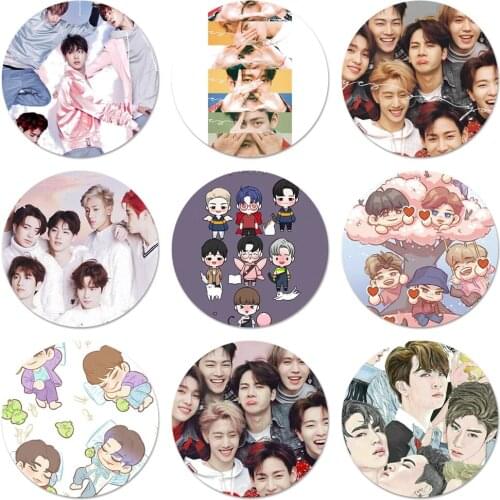 58mm GOT7 Jackson Wang Badge Brooch Pin Accessories For Clothes Backpack Decoration gift