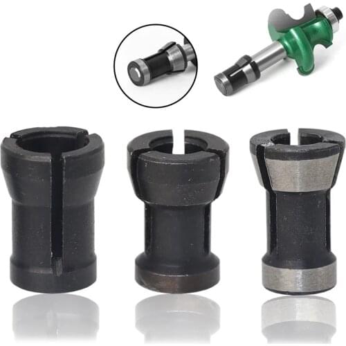 6/6.35/8mm High Speed Steel Collet Chuck Adapter Engraving Trimming Machine Electric Router for Bakelite Milling Machine Parts