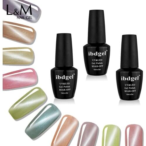 Ibdgel Jade cat eye Magneto Gel Nail Artist UV Soak off 6 Bottles Lot Cat Eyes Gelpolish 30 Days Shinning Long Lasting