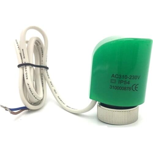 AC230V Normally Open Closed Underfloor Water Heating System NO NC Electric Thermal Actuator Valve Head for Thermostat