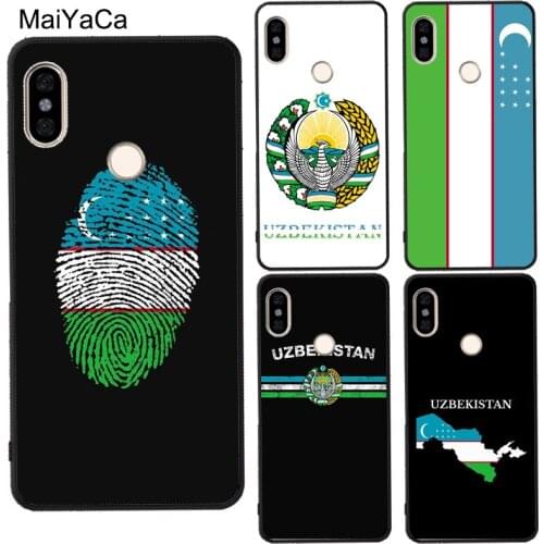 Uzbekistan Flag Coat Of Arms For Redmi Note 9 Pro 8 8T 9S 9C 9A For Mi Note 10 Lite Mi 9T Pro A3 Case For POCO X3 NFC