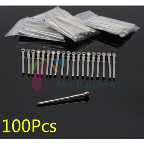 Dentist Shank Mandrel Burs Dental Lab Jewelry Polishing Tool 2.35mm 100Pcs