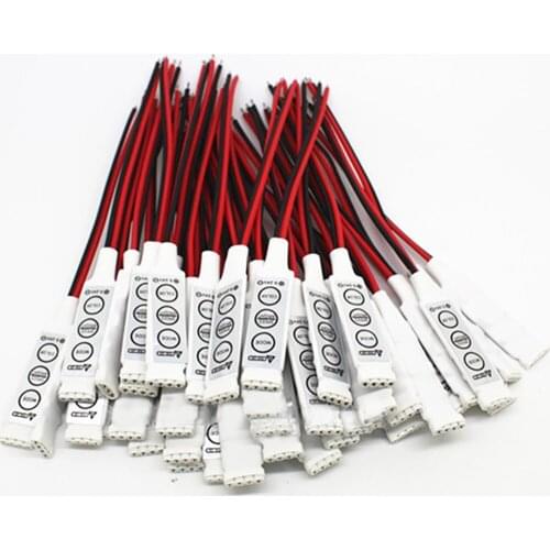 DC 5V-12V-24V 12A 3Keys Mini LED RGB Controller Dimmer Driver For RGB 5050/3528/2835/5730/5630/3014 SMD LED Strip Lights