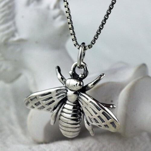 S925 Sterling Silver Bee Pendant Sterling 925 Silver (YRT)