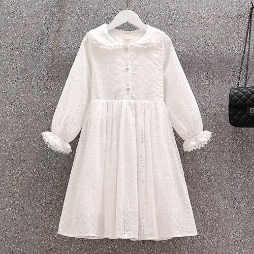 Baby Girls Sweet Dresses Spring Fashion Princess Dress for Kids Cute Girl Party Wear Elegant Children Clothes for 3-14Y 2021