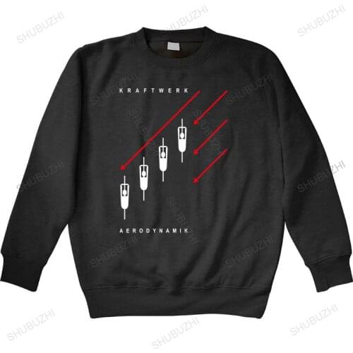 Cotton sweatshirt male hoody Kraftwerk Aerodynamik Black Mens hoodies Electronic Synth Neu! Krautrock Festive Man hoodie