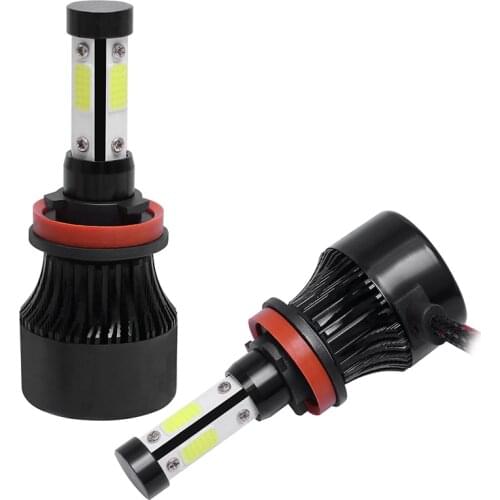 A Set Of X7 Series Four Sides H8 H9 H11 2000w 300000lm Led Headlamp And Headlamp Bulb Conversion Kit 6000k Aluminum Profile
